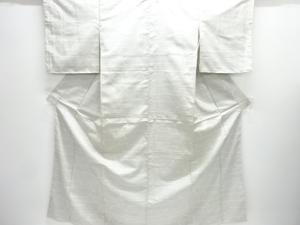未使用品　幾何学模様織り出し西陣お召着物